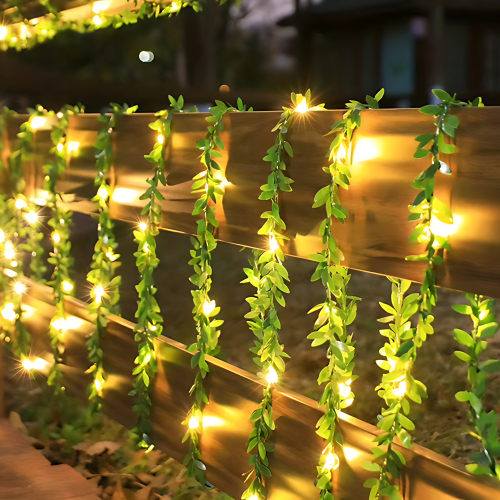 Hanging Willow Leaf Lights