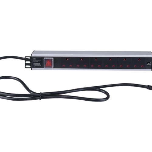 Linkbasic 6 Way Aluminium Moulded Rack Mount PDU