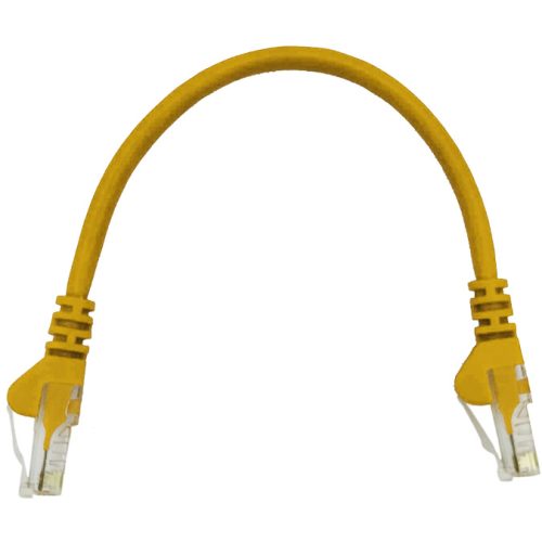 Linkbasic 22cm UTP Cat5e Flylead Yellow