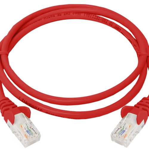 Linkbasic 1 Metre UTP Cat5e Flylead Red