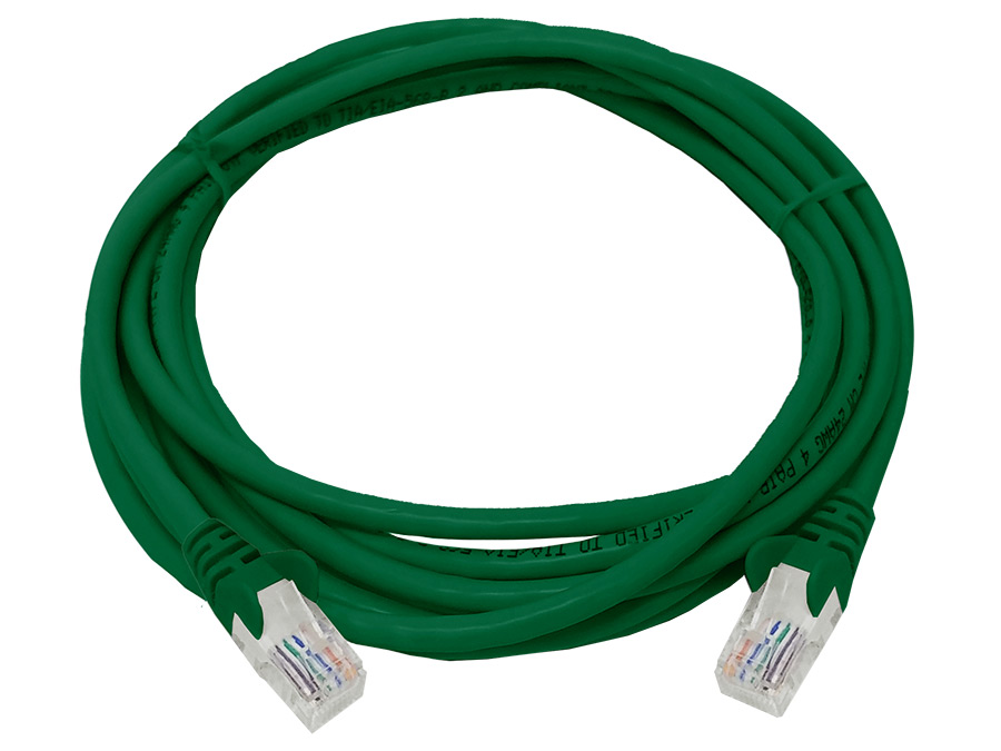 Linkbasic 3 Metre UTP Cat5e Flylead Green