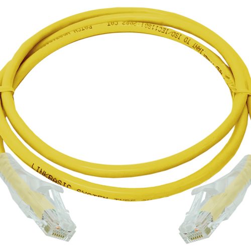 Linkbasic 1 Metre UTP Cat6 Flylead Yellow