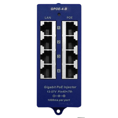 4 Port Gigabit Passive PoE Injector