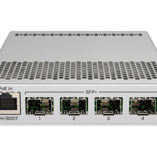 MikroTik Cloud Router Switch 4 Port SFP+ with PoE Input | CRS305-1G-4S+IN