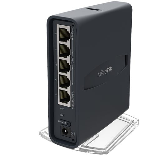 MikroTik hAP ac Lite Tower 5 Port Ethernet 750Mbps WiFi 5 Router | RB952Ui-5ac2nD-TC