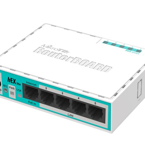 MikroTik hEX Lite 5 Port Ethernet Desktop Router | RB750r2