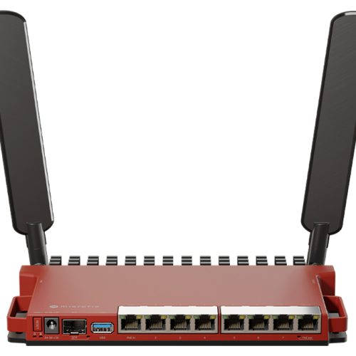MikroTik 8 Gigabit 1×2.5Gbps SFP Dual Core WiFi 6 Router | L009UiGS-2HaxD-IN
