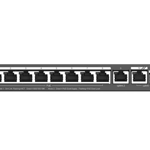 Reyee 10 Port Gigabit with 8 PoE 120W 1SFP Combo Port Smart Managed Switch | RG-ES210GS-P