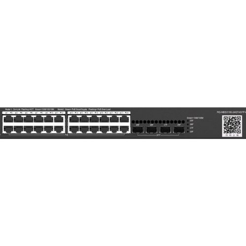 Reyee 24 Port Gigabit PoE 370W 4SFP Layer 2+ Smart Managed Switch | RG-NBS3100-24GT4SFP-P-V2