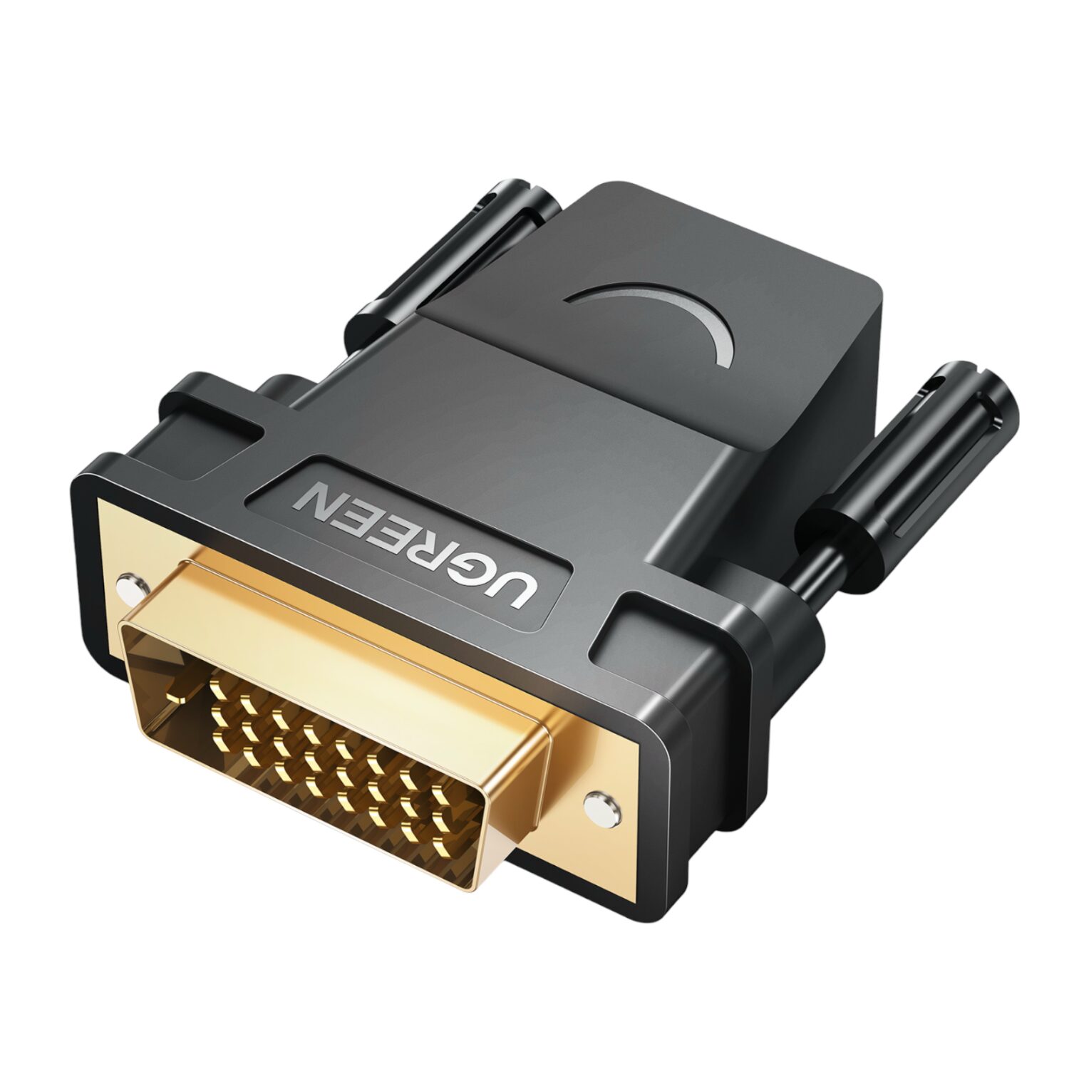 UGREEN 20124-20124 DVI (24+1) Male to HDMI Female Adapter – Black