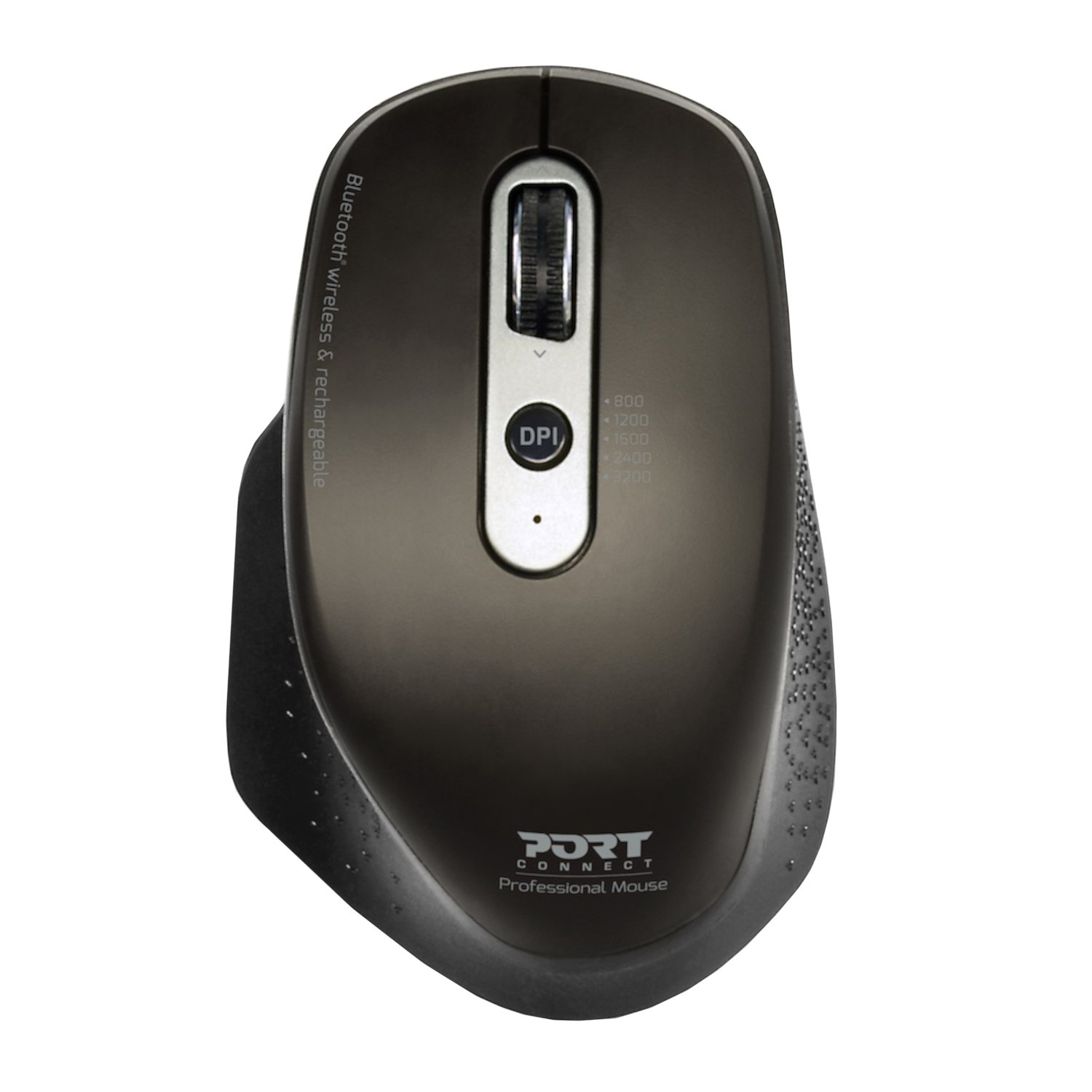 Port Connect Bluetooth Wireless and Rechargeable Executive Mouse – Black
