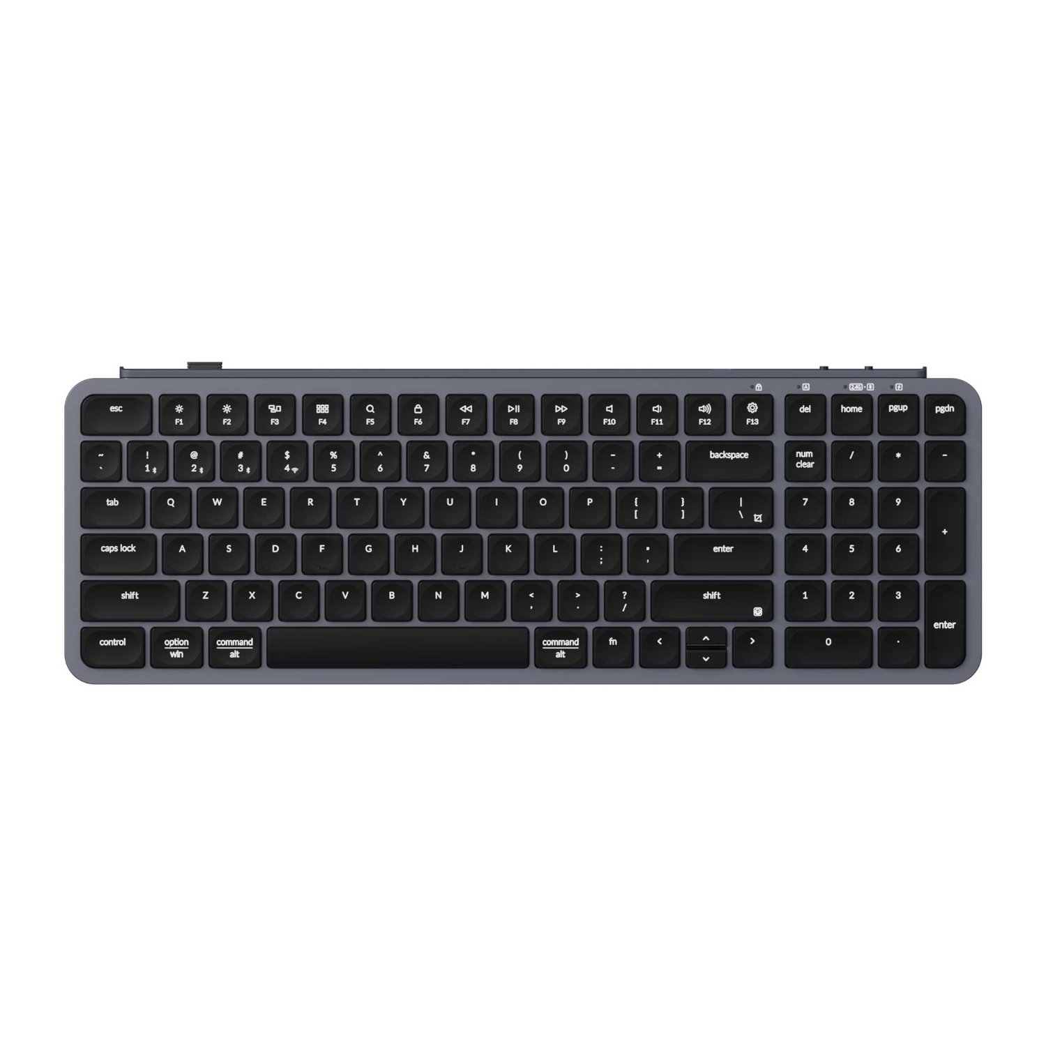 Keychron B2 Pro Ultra-Slim 96% Wireless Keyboard – Space Gray
