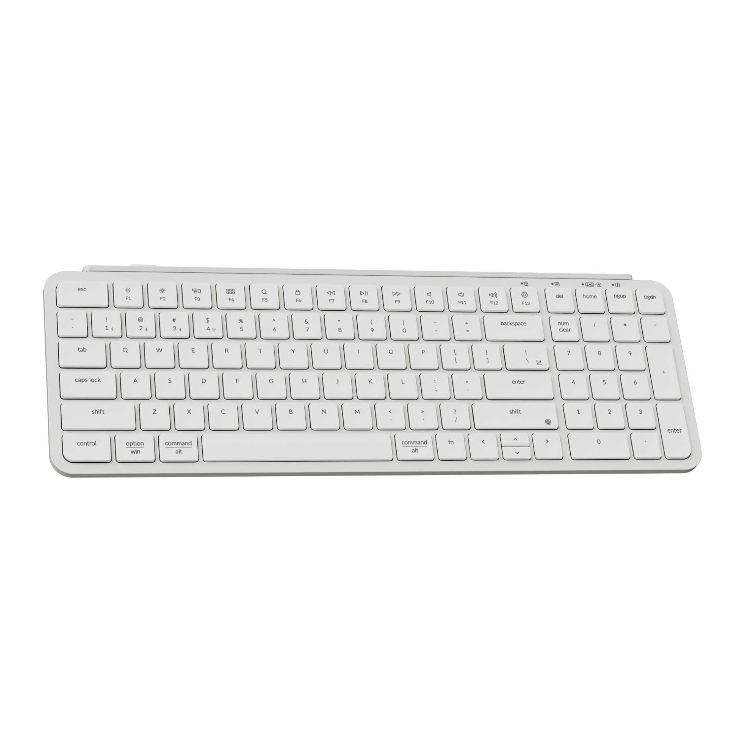 Keychron B2 Pro Ultra-Slim 96% Wireless Keyboard - Ivory White - Image 2