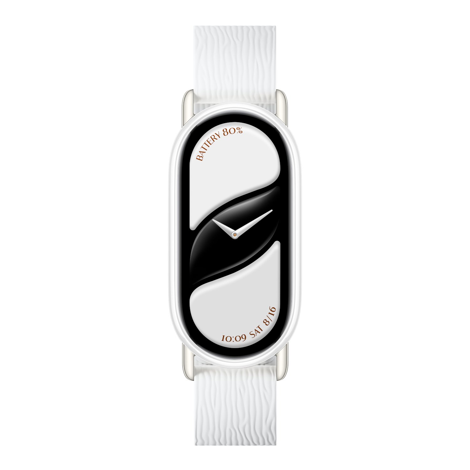 Xiaomi Smart Band 10 Magnetic Kona Leather Strap – Glacier White