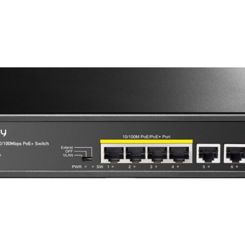 Cudy 6 Port Fast Ethernet 4 PoE 60W Switch | FS1006P