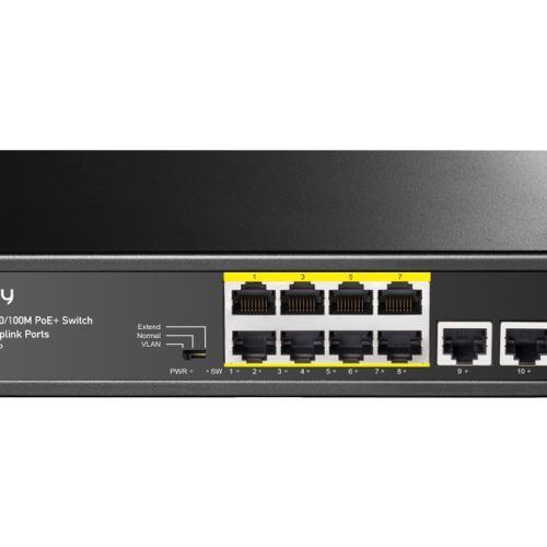 Cudy 10 Port Fast Ethernet 8 PoE 115W Switch | FS1010P