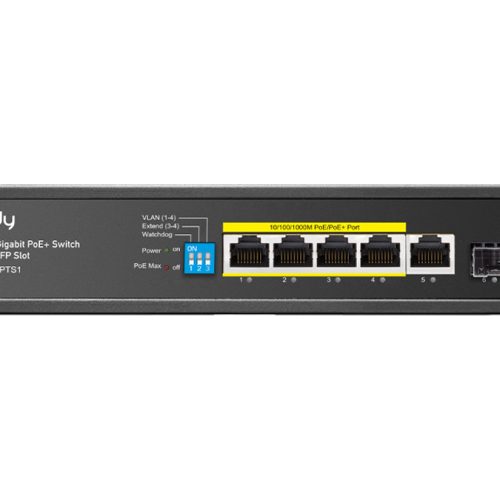 Cudy 5 Port Gigabit 4 PoE 120W 1SFP Switch | GS1005PTS1