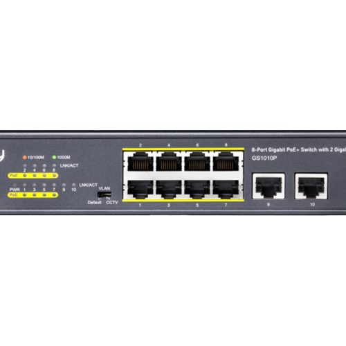 Cudy 10 Port Gigabit 8 PoE 100W PoE Switch | GS1010P