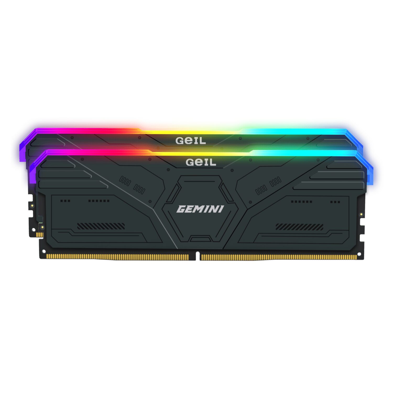 Geil Gemini RGB 64GB KIT(2X32GB) 6000MHz DDR5 Desktop Gaming Memory – Grey