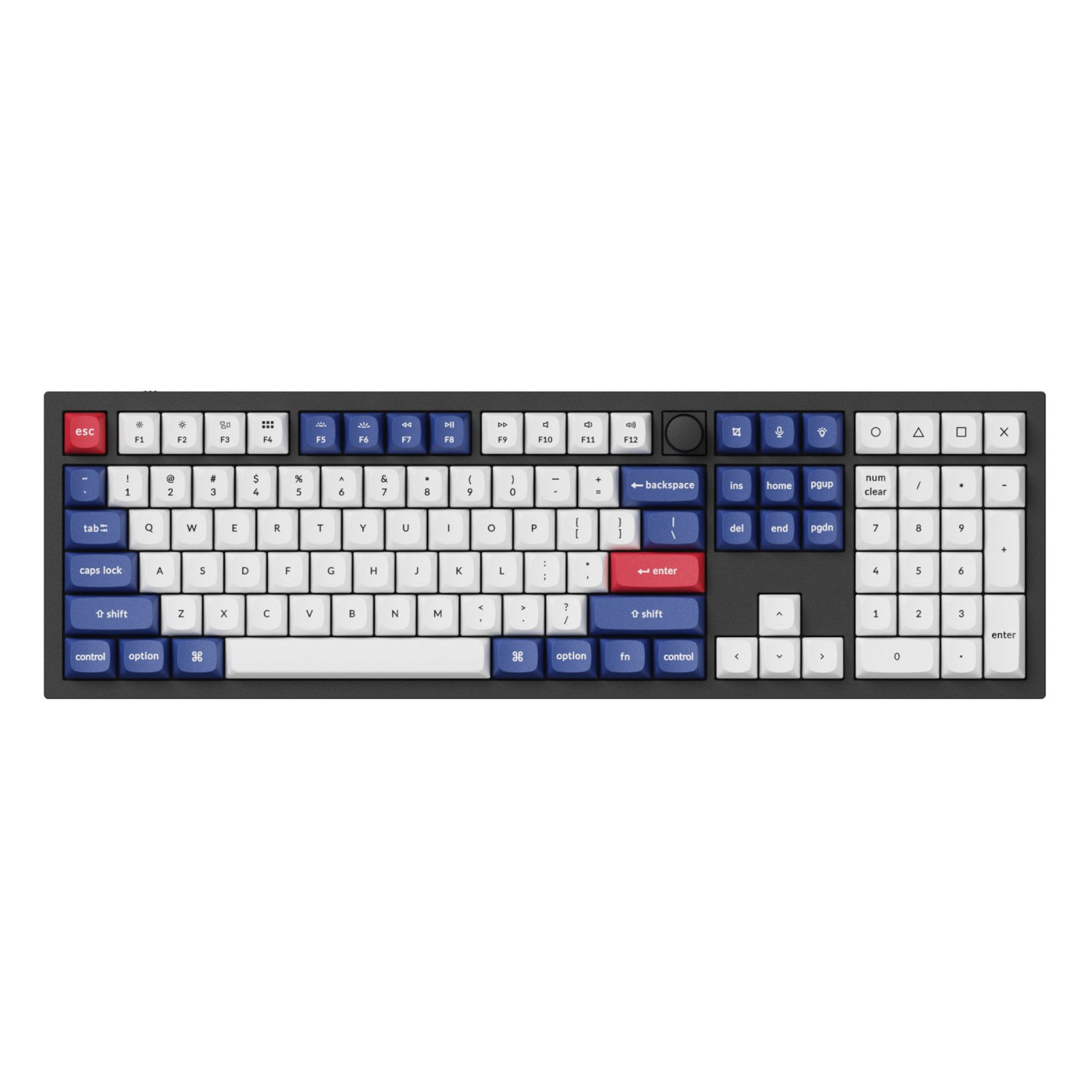 Keychron Double-Shot PBT OSA Keycap Set - Blue and White - Image 5