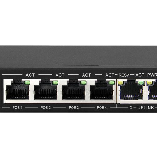 Scoop 6 Port Fast Ethernet 4 PoE 60W Switch