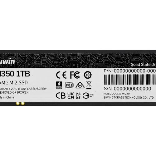 Biwin 1TB PCIe 4.0 M.2 2280 SSD | BM350NN01TB-RGX