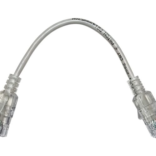 Linkbasic 22cm UTP Cat6 Nano Thin Patch Cable Grey