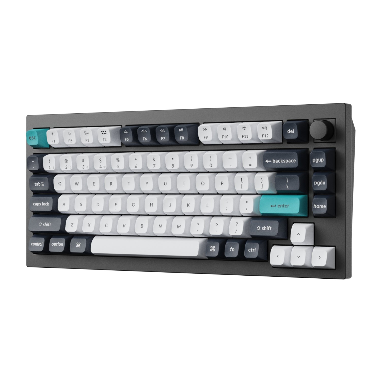 Keychron Q1 Max QMK/VIA RGB Wireless Custom Mechanical Keyboard (Gateron BANANA Switches) - Black - Image 3
