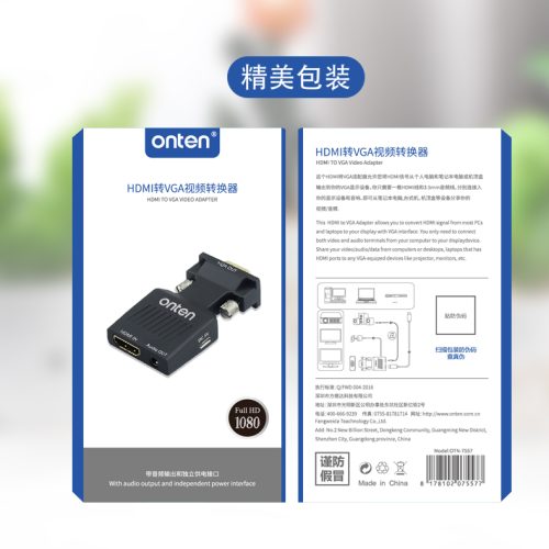 ONTEN CONVERTER OTN-7557 HDMI TO VGA W/AUX