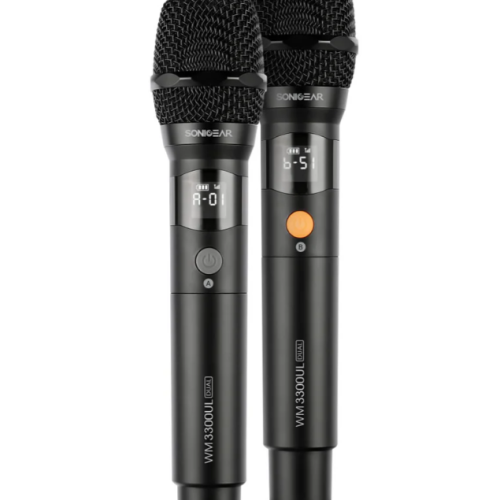 SonicGear WM 3300 UL Dual Professional UHF Wireless Microphone – Obsidian