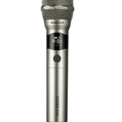 SonicGear WM 3000 UL Professional UHF Wireless Microphone – Platinum