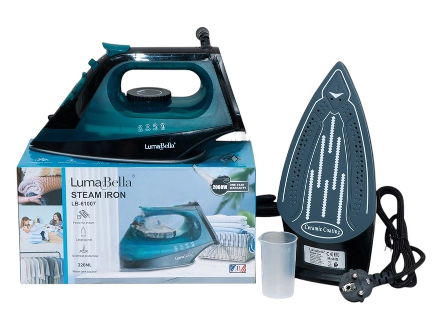 LumaBella 2000W Steam Iron LB-61007 - Image 2